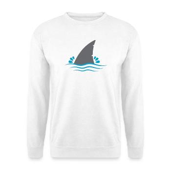 Shark fin - Unisex Sweatshirt - white - Front