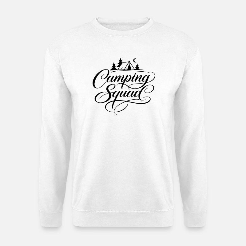 Camping Squad Zelt - Unisex Pullover - Weiß