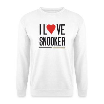 I Love Snooker - Unisex Sweatshirt - white - Front