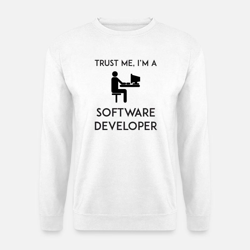 Trust Me I'm a Software Developer - Unisex Sweatshirt - white