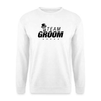 Squelette de l’enterrement de vie de garçon du Marié d’équipe - Sweat-shirt Unisexe - blanc - Devant