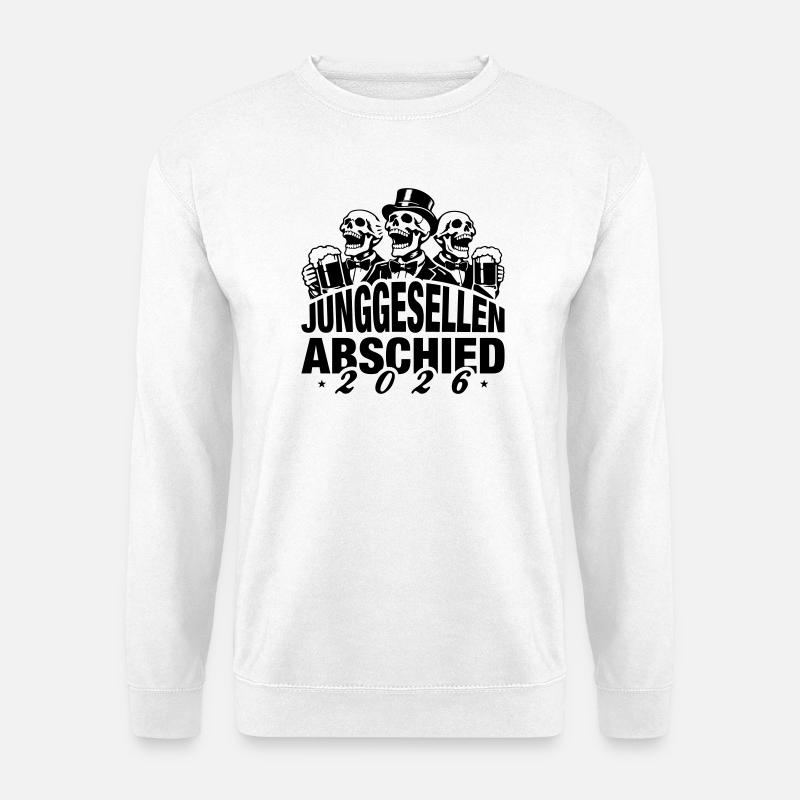 Junggesellenabschied 2026 Jga Skelett - Unisex Pullover - Weiß