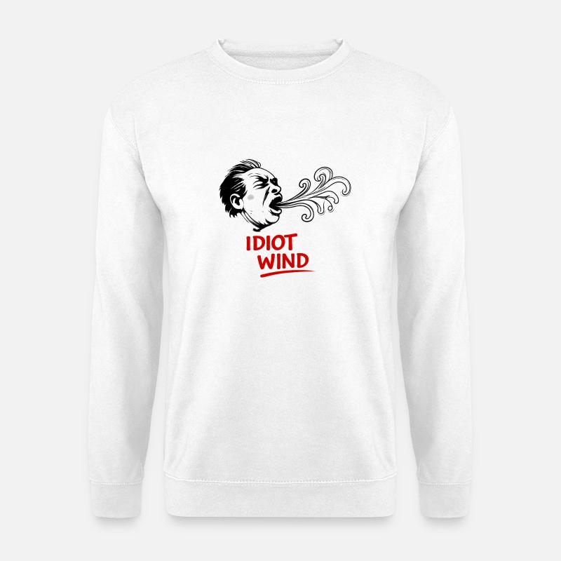 Sturmkopf mit Windspiralen - Unisex Pullover - Weiß