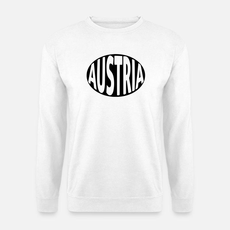 Austria - Österreich Typografie - Unisex Pullover - Weiß