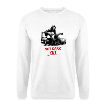 Noch Nicht Dunkel: Sensenmann Gitarrist - Unisex Pullover - Weiß - Vorne