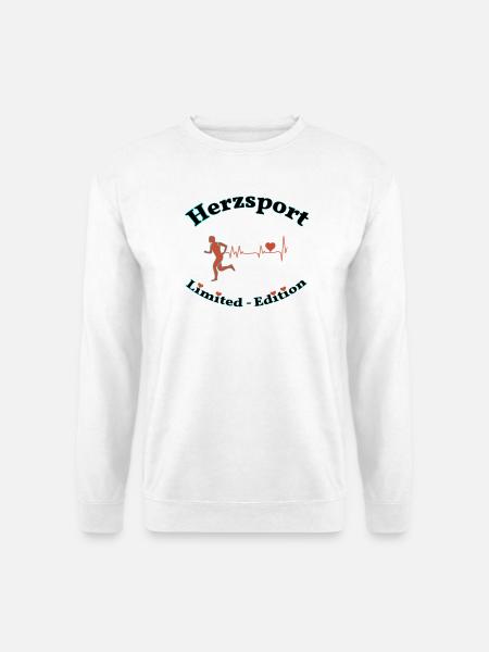 Herzsport - Unisex Pullover - Weiß