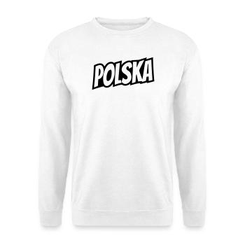 Polska - Polen Schriftzug - Unisex Pullover - Weiß - Vorne