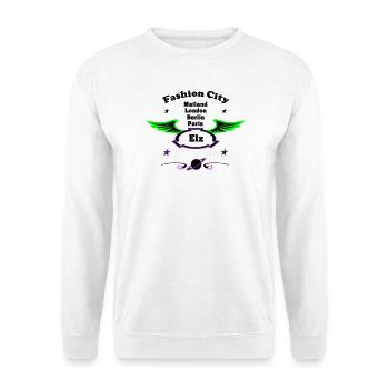 Fashion_City - Unisex Pullover - Weiß - Vorne