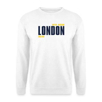 Londres – Angleterre Lyric Design - Sweat-shirt Unisexe - blanc - Devant