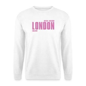 Pink London Wordmark - Unisex Sweatshirt - white - Front