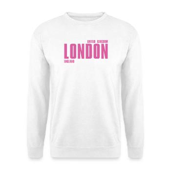 Londres – Angleterre Lyric Design - Sweat-shirt Unisexe - blanc - Devant