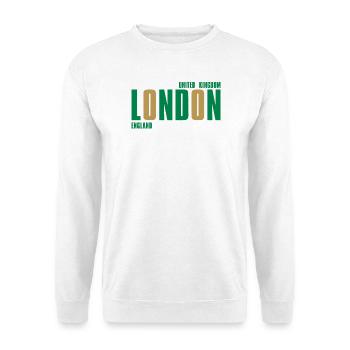 Londres – Angleterre Lyric Design - Sweat-shirt Unisexe - blanc - Devant