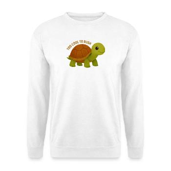 Too Cool To Rush Turtle - Unisex Sweatshirt - white - Front