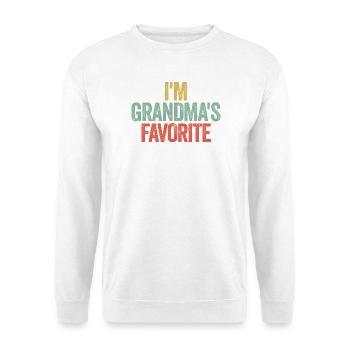 Petit-enfant préféré Drôle Je suis le préféré de Mamie - Sweat-shirt Unisexe - blanc - Devant