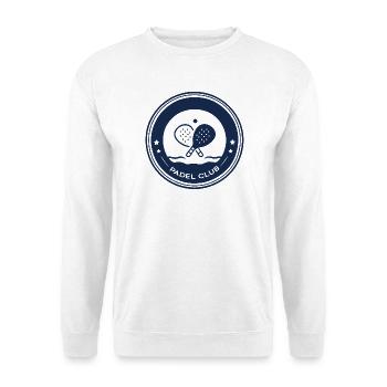 Padel Club Personnalisable – Badge Équipe - Sweat-shirt Unisexe - blanc - Devant
