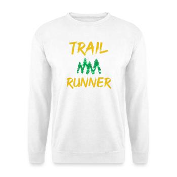 Trailrunner - Unisex Pullover - Weiß - Vorne - Alina (178cm) & Michal (187cm)