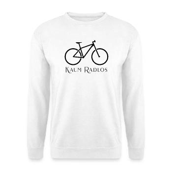 Motif statement du vélo de route minimaliste - Sweat-shirt Unisexe - blanc - Devant