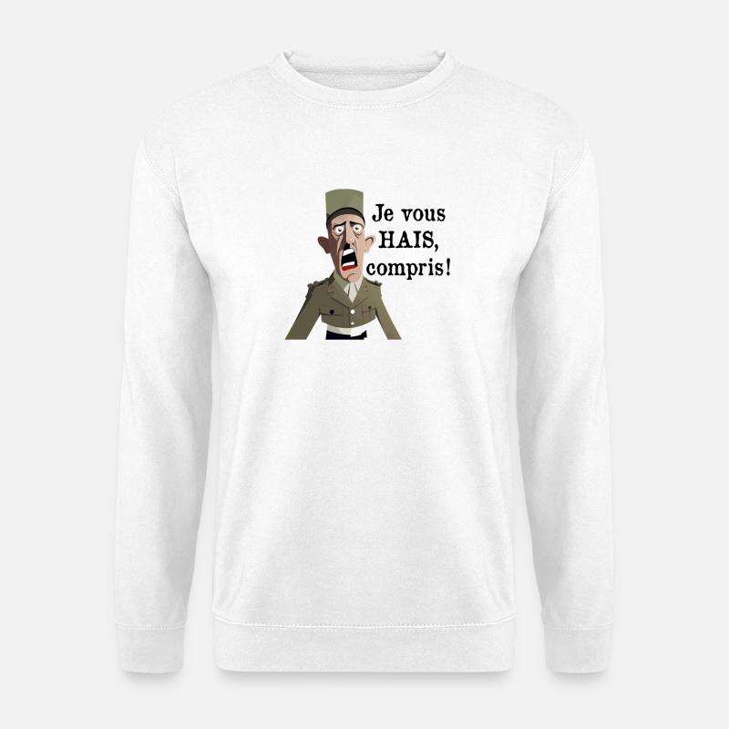 I HATE YOU, UNDERSTOOD? - Unisex Sweatshirt - white