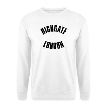 Night Gate London Emblem - Unisex Sweatshirt - white - Front