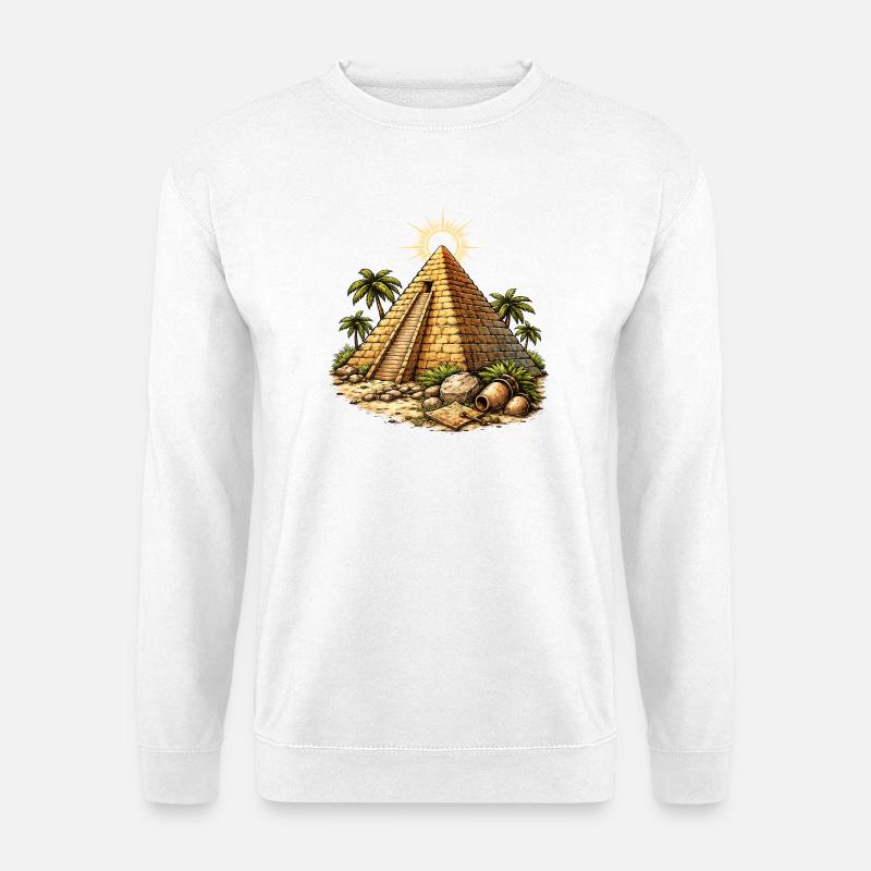 Pyramid Temple - Unisex Sweatshirt - white