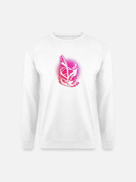 Direkte Windsurfing Aussage - Unisex Pullover - Weiß