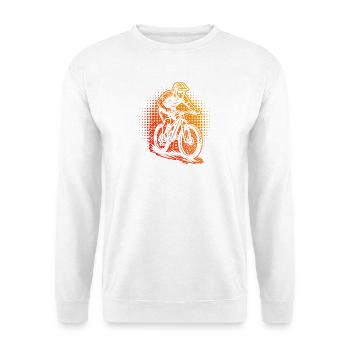Ein Must Have für echte Mountainbike - Unisex Pullover - Weiß - Vorne - Alina (178cm) & Michal (187cm)