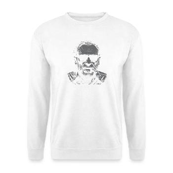 Citation de Charles Bukowski sur les personnes - Sweat-shirt Unisexe - blanc - Devant