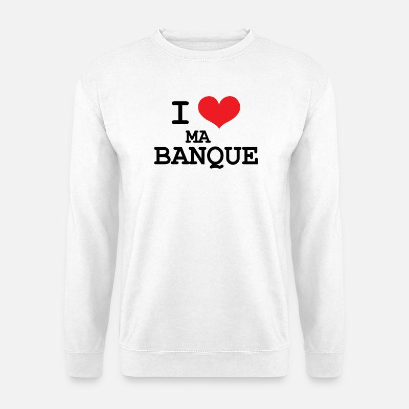Ich liebe meine Bank - Unisex Pullover - Weiß