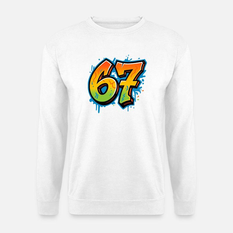 Six Seven Graffity - Unisex Pullover - Weiß