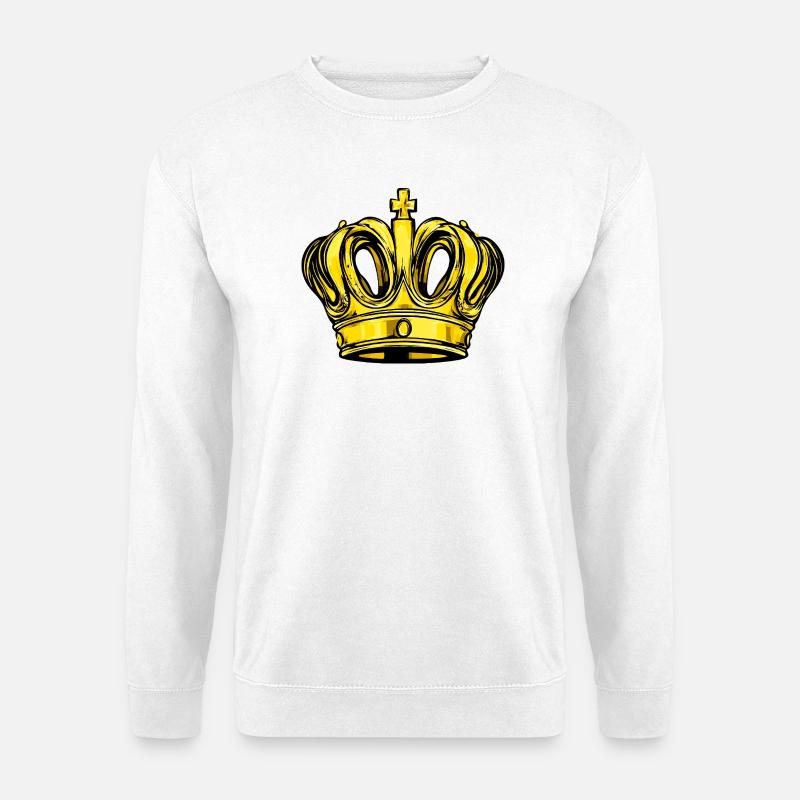Krone Majestät - Unisex Pullover - Weiß