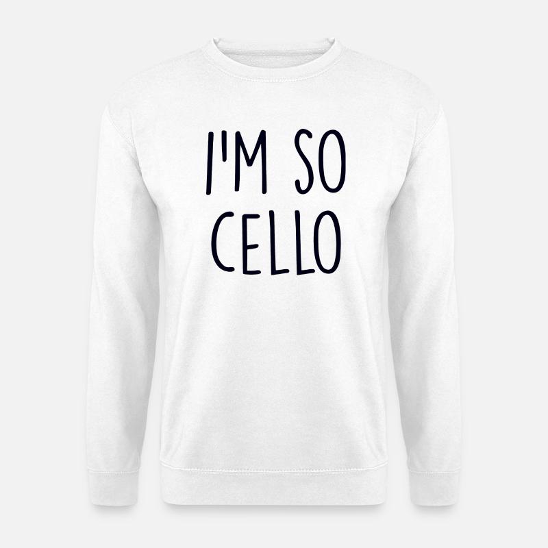 Cello Violine - Unisex Pullover - Weiß
