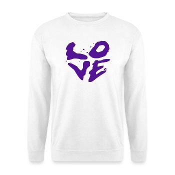 Love Statement Urban Typography - Unisex Sweatshirt - white - Front