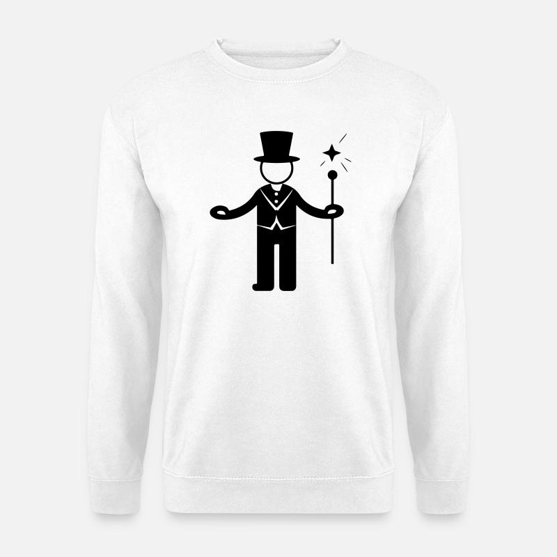 Magier Zauberer Zirkus - Unisex Pullover - Weiß