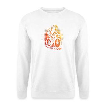 Ich liebe Roadbike cooles Motiv für Rennrad - Unisex Pullover - Weiß - Vorne - Alina (178cm) & Michal (187cm)