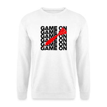 On y va : Attaque à la fléchette ! CENT QUATREVINGT, flèche rouge - Sweat-shirt Unisexe - blanc - Devant