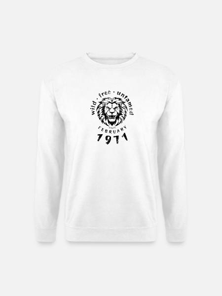 Wild, free & untamed since 02/1971 - Unisex Sweatshirt - white