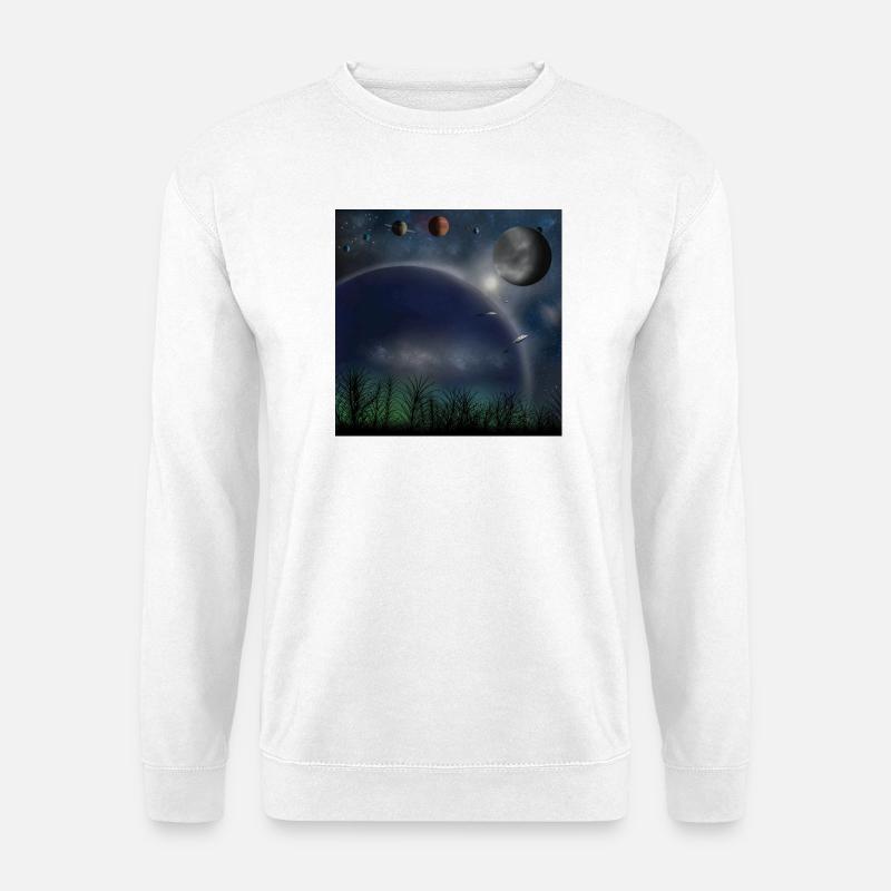 Planet X - Unisex Pullover - Weiß
