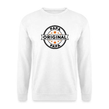 Sternenring Muster Papa - Unisex Pullover - Weiß - Vorne