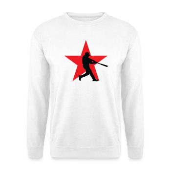 Baseball - Sport - Sweat-shirt Unisexe - blanc - Devant