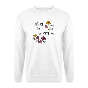 Danke für Alles  - Unisex Pullover - Weiß - Vorne