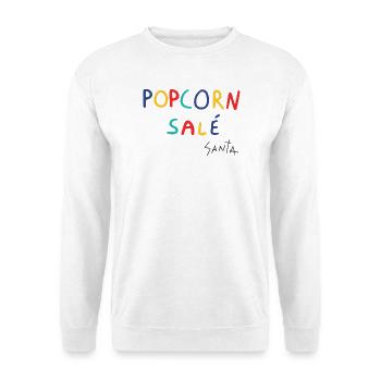 Gesalzenes Popcorn - Unisex Pullover - Weiß - Vorne