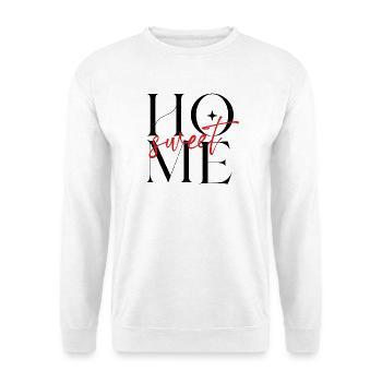 Sweet Script Rouge - Sweat-shirt Unisexe - blanc - Devant