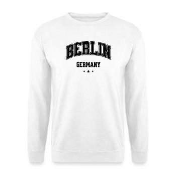 Berlin Arch Collegiate Logo - Unisex Pullover - Weiß - Vorne