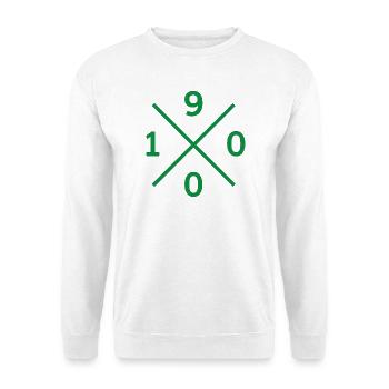 1900 Mönchengladbach Fan Hoodie, T-Shirt, Kissen - Unisex Pullover - Weiß - Vorne