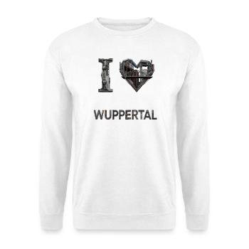 J’adore Wuppertal – Design urbain industriel - Sweat-shirt Unisexe - blanc - Devant