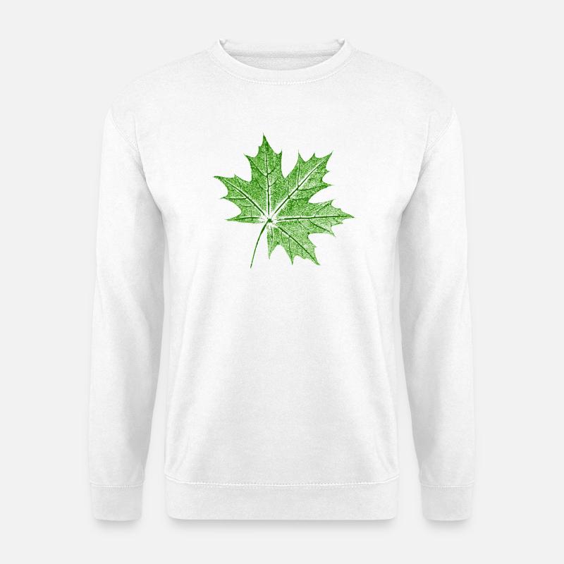 Leaf Maple / Maple Leaf - Unisex Sweatshirt - white