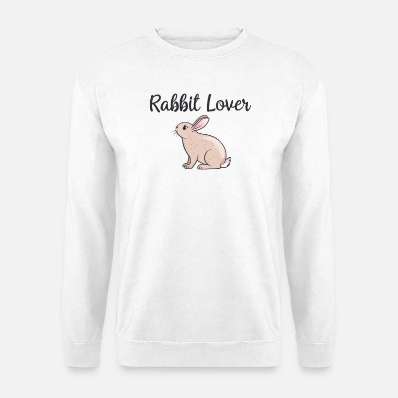 Liebhaber von Kaninchen - Unisex Pullover - Weiß