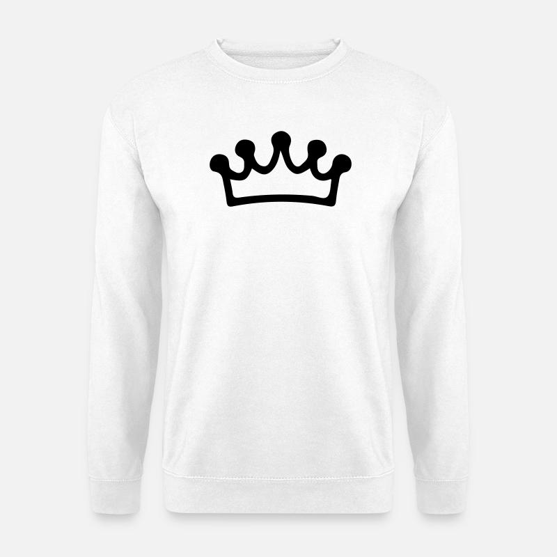 Krone Symbolik - Unisex Pullover - Weiß
