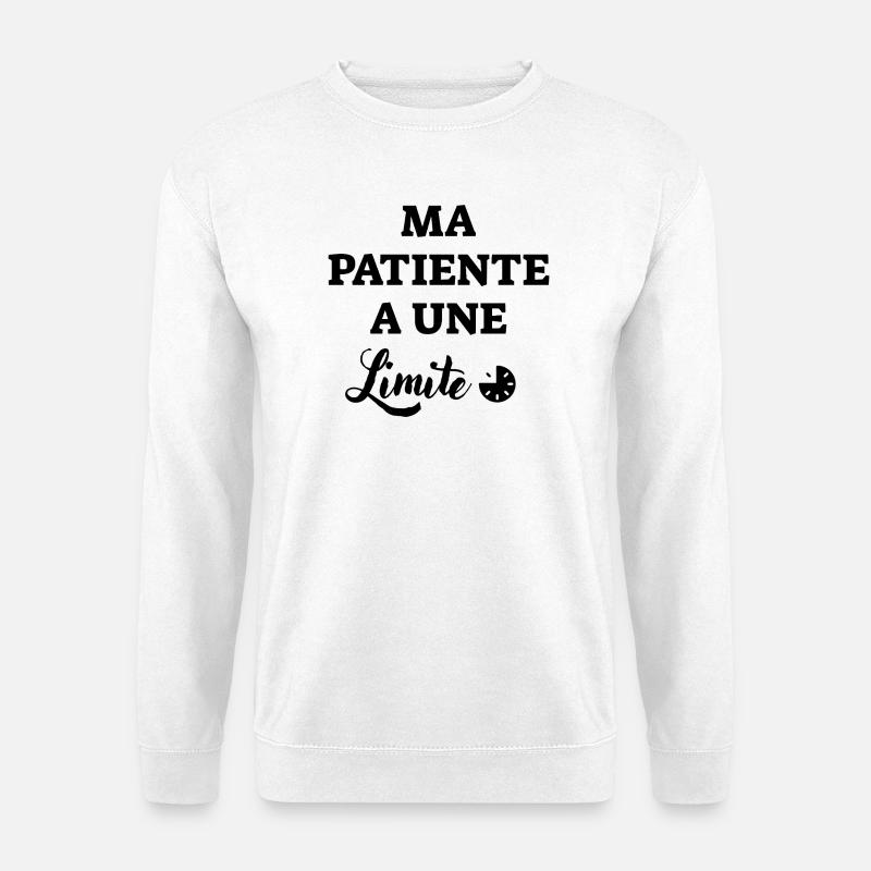 Mein Patient hat eine Grenze - Unisex Pullover - Weiß