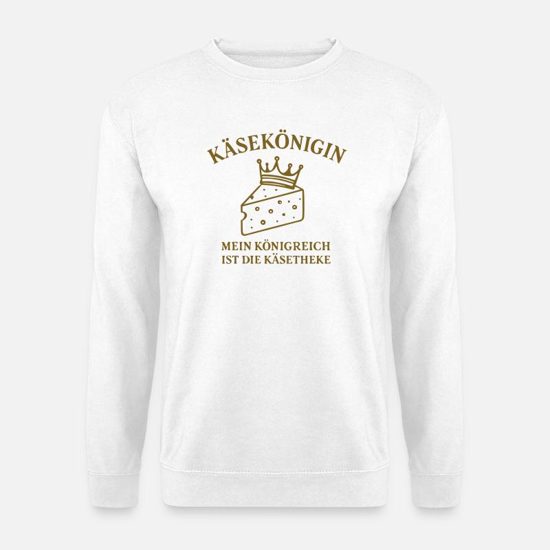 Käsekönigin - Unisex Pullover - Weiß